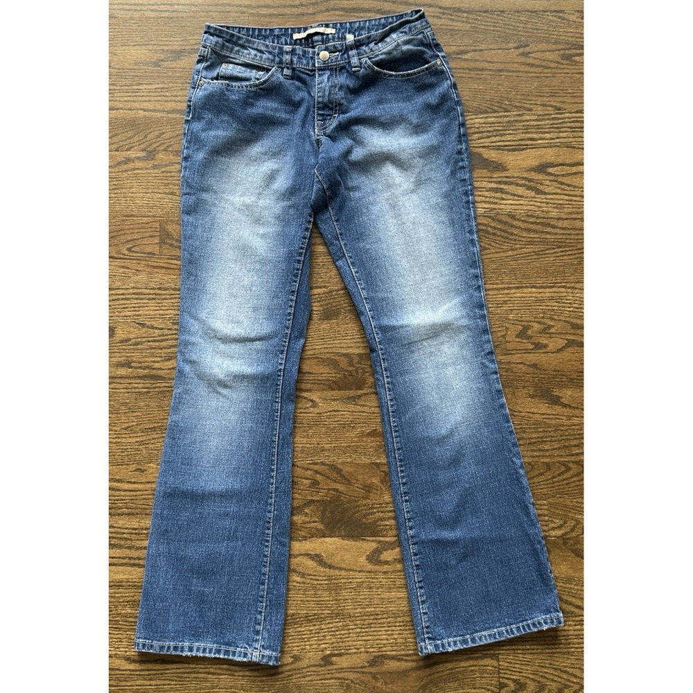 Sergio Valente Womens Bootcut Jeans Blue Low Rise Denim Size 8 Inseam 31